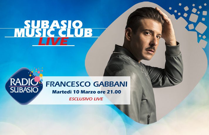 Radio Subasio | a Subasio Music Club l’ironia e la profondità di Francesco Gabbani… e ‘Viceversa’!