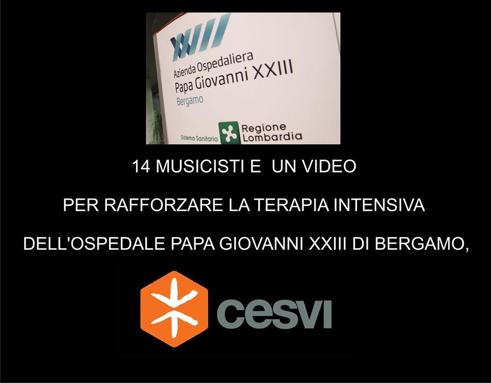 CESVI | Partita la Campagna di Solidarietà “Rafforziamo la terapia intensiva dell’ospedale di Bergamo”.